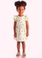 Duduka - Vestido Infantil  Amarelo - variação: Bege