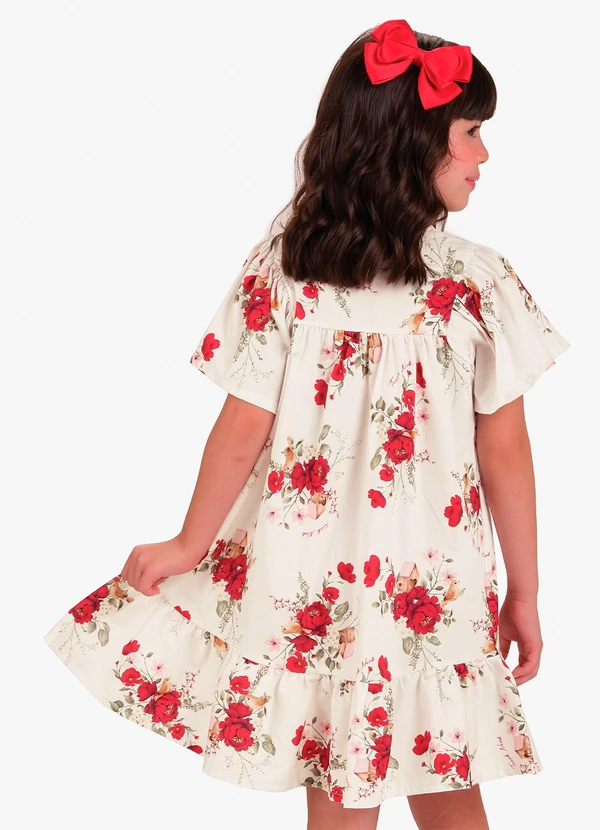 Trick Nick - Vestido Infantil Bege 2