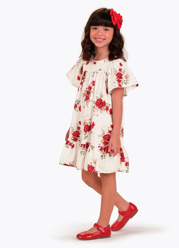 Trick Nick - Vestido Infantil Bege 3