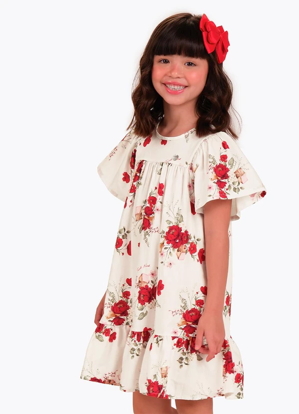 Trick Nick - Vestido Infantil Bege 4