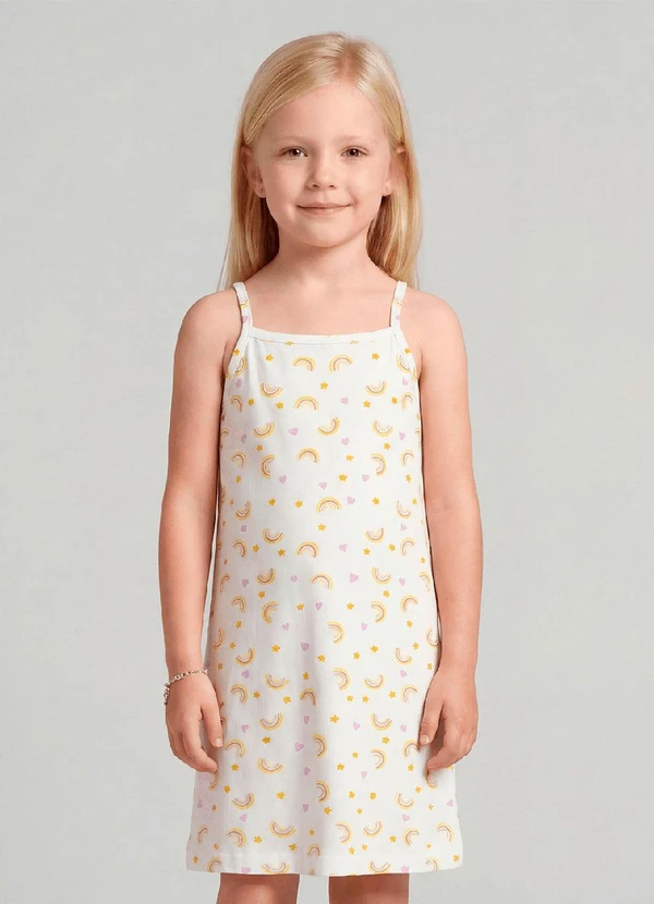 Select - Vestido Infantil Bege