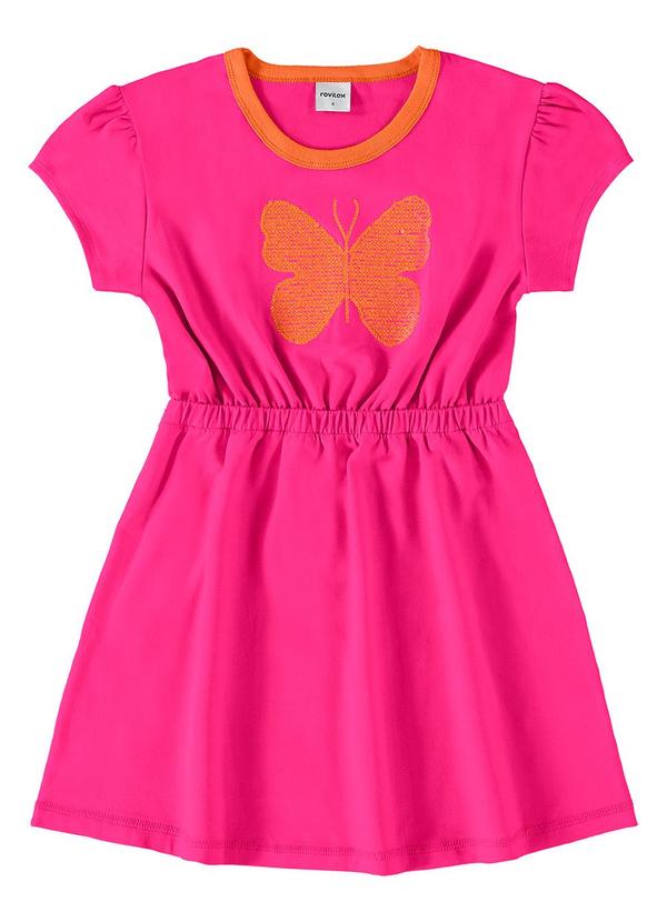 Rovi Kids - Vestido Infantil Borboleta Rosa 2