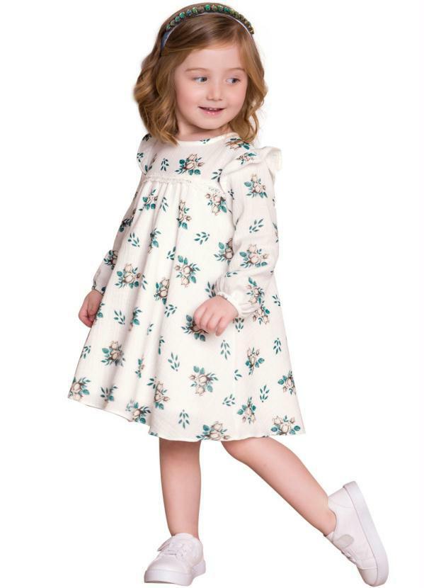 Milon - Vestido Infantil Branco