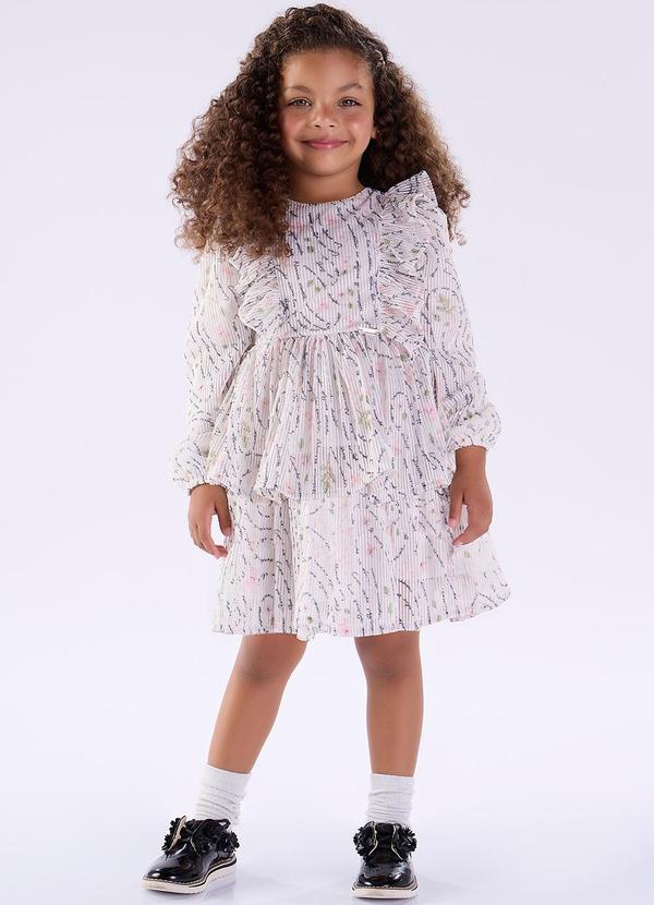 Kiki - Vestido Infantil Branco