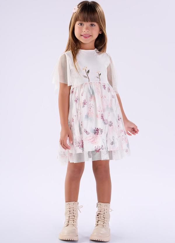 Kiki - Vestido Infantil Branco