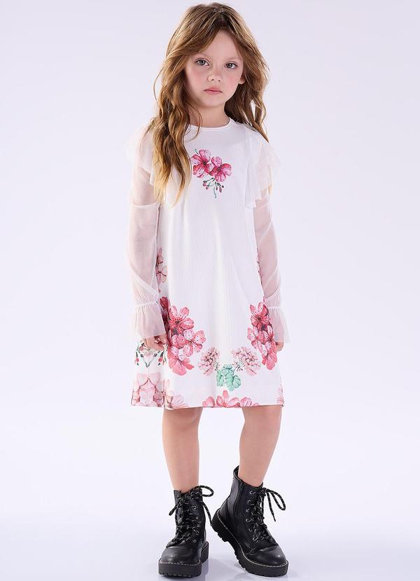 Kiki - Vestido Infantil Branco
