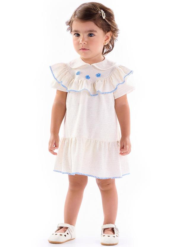 Kiki - Vestido Infantil Branco