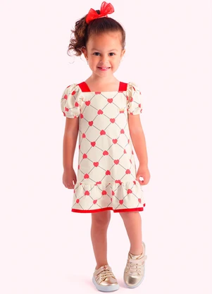 Duduka - Vestido Infantil Branco - DUDUKA