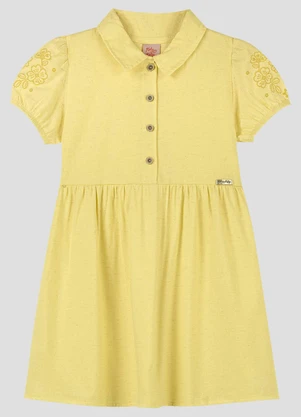 Kely Kety - Vestido Infantil Cambuci Amarelo - KELY KETY