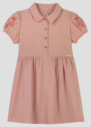 Kely Kety - Vestido Infantil Cambuci Laranja - KELY KETY