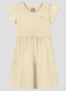 Kely Kety - Vestido Infantil Canelado Bege - variação: Bege