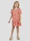Kely Kety - Vestido Infantil Canelado com Elastano Amarelo - variação: Rosa