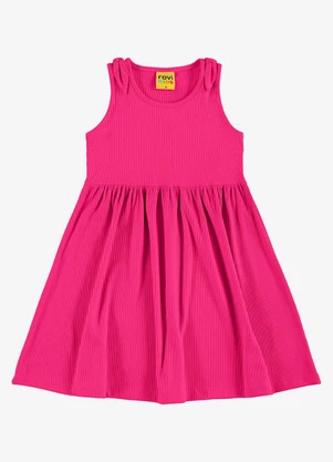 Rovi Kids - Vestido Infantil Canelado Lurex Rosa - ROVI KIDS
