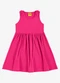 Rovi Kids - Vestido Infantil Canelado Lurex Roxo - variação: Rosa