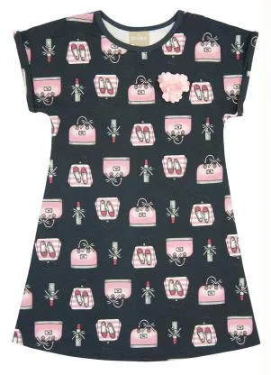 Milon - Vestido Infantil Chumbo - MILON