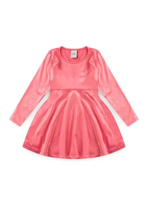 Vida Costeira - Vestido Infantil Cirrê Pink - VIDA COSTEIRA