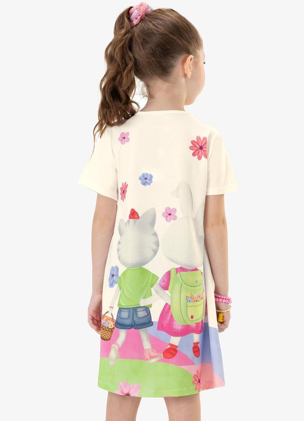 Rovi Kids - Vestido Infantil Coelhinhos Bege 2