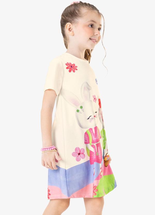 Rovi Kids - Vestido Infantil Coelhinhos Bege 4