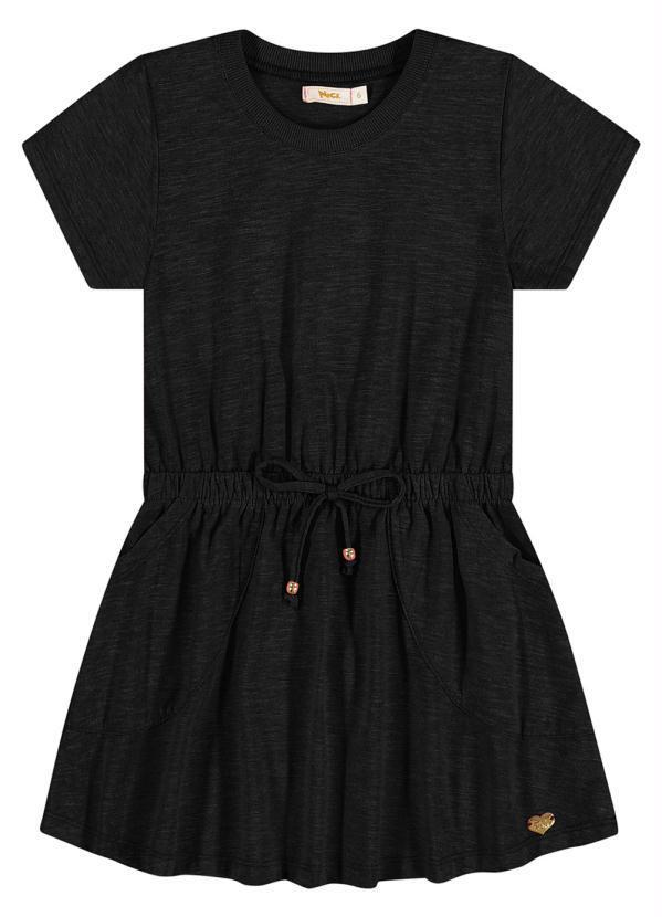 Trick Nick - Vestido Infantil Colado Preto