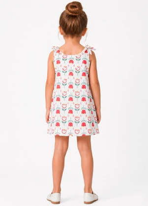 Select - Vestido Infantil com Alça Bege - SELECT