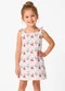 Select - Vestido Infantil com Alça Branco - variação: Bege