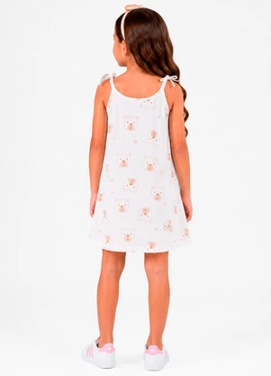 Select - Vestido Infantil com Alça Branco - SELECT