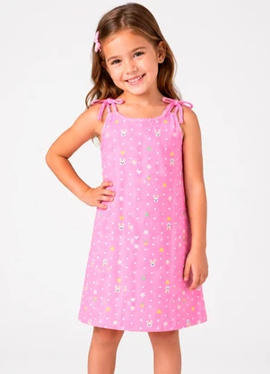 Select - Vestido Infantil com Alça Rosa - SELECT