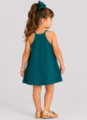 Select - Vestido Infantil com Alças Verde - SELECT