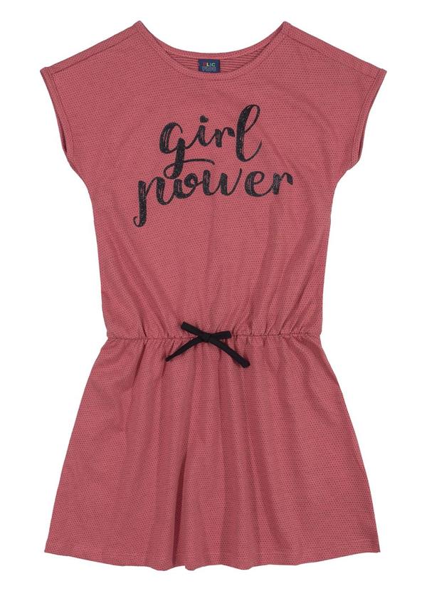 Plic Ploc - Vestido Infantil com Bolinhas Vermelho