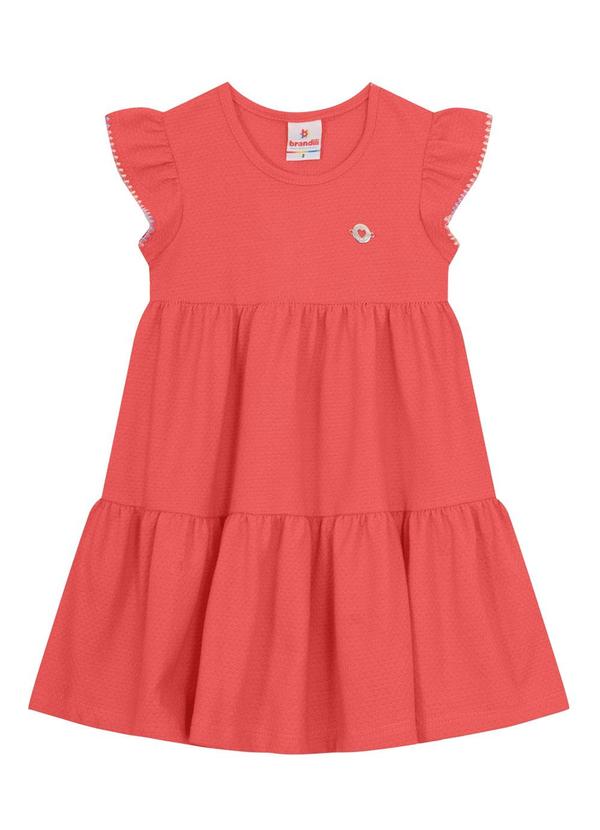 Brandili - Vestido Infantil com Bolsa Arcoíris Vermelho