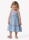 Trick Nick - Vestido Infantil com Bordado Azul - variação: Azul