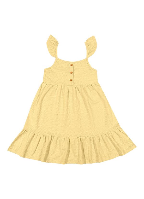 Colorittá - Vestido Infantil com Botões Colorittá Amarelo