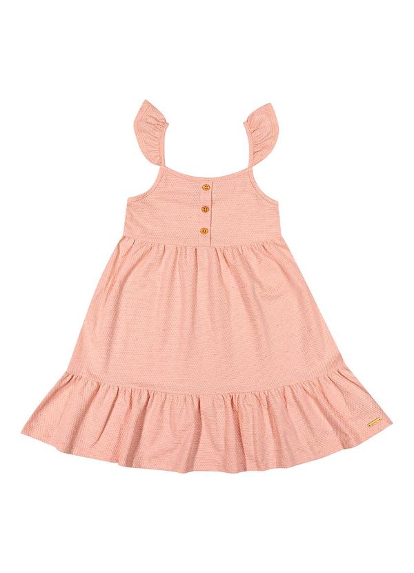 Colorittá - Vestido Infantil  com Botões Colorittá Rosa