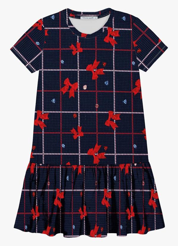 Trick Nick - Vestido Infantil com Estampa Azul