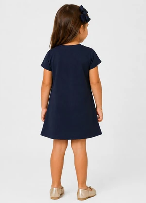 Select - Vestido Infantil com Estampa Azul - SELECT