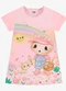 Rovi Kids - Vestido Infantil com Estampa de Gatinho Rosa - variação: Rosa