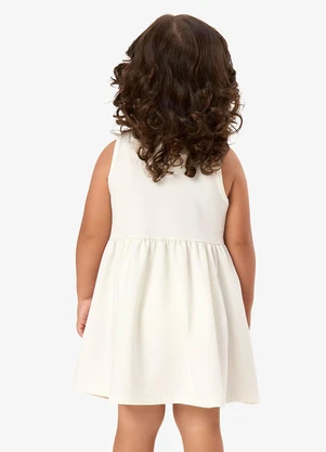 Rovi Kids - Vestido Infantil com Estampa Floral Bege - ROVI KIDS