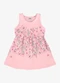 Rovi Kids - Vestido Infantil com Estampa Floral Verde - variação: Rosa
