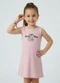 Select - Vestido Infantil com Estampa Localizada Preto - variação: Rosa