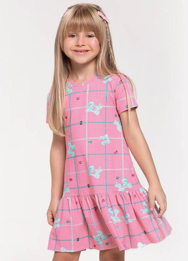 Trick Nick - Vestido Infantil com Estampa Rosa 3