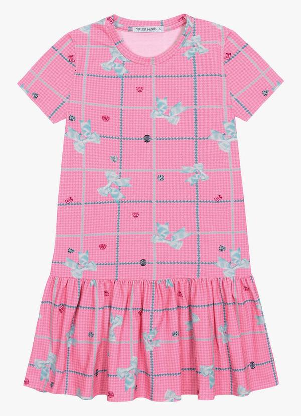 Trick Nick - Vestido Infantil com Estampa Rosa 5