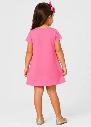 Select - Vestido Infantil com Estampa Rosa - SELECT