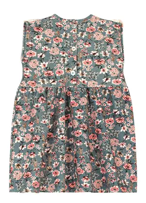 Trick Nick - Vestido Infantil com Flores Azul - TRICK NICK