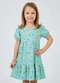 Select - Vestido Infantil com Franzido na Saia Rosa - variação: Azul