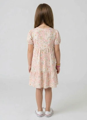 Select - Vestido Infantil com Franzido na Saia Rosa - SELECT