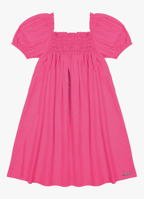 Trick Nick - Vestido Infantil com Glitter Rosa
