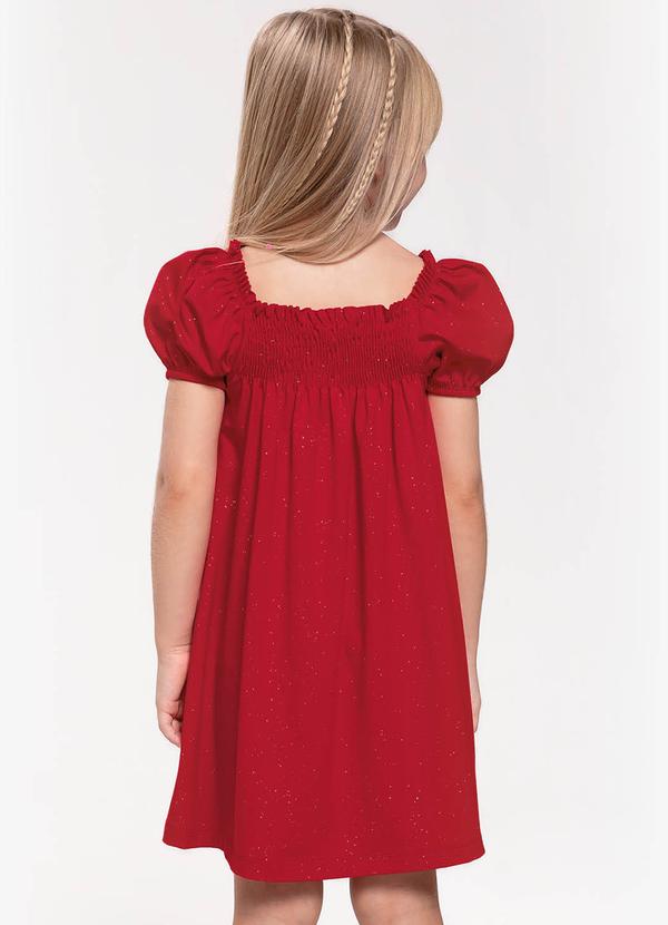 Trick Nick - Vestido Infantil com Glitter Vermelho 2