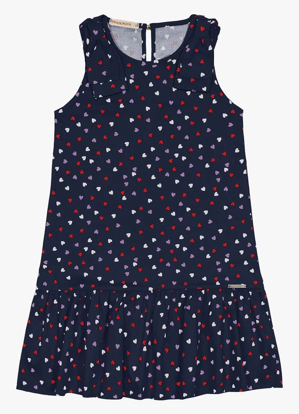 Trick Nick - Vestido Infantil com Laço Azul