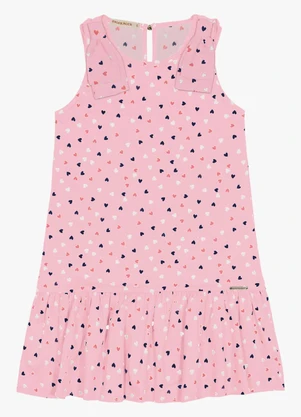 Trick Nick - Vestido Infantil com Laço Rosa - TRICK NICK