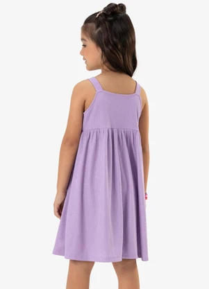 Rovi Kids - Vestido Infantil com Laço Roxo - ROVI KIDS